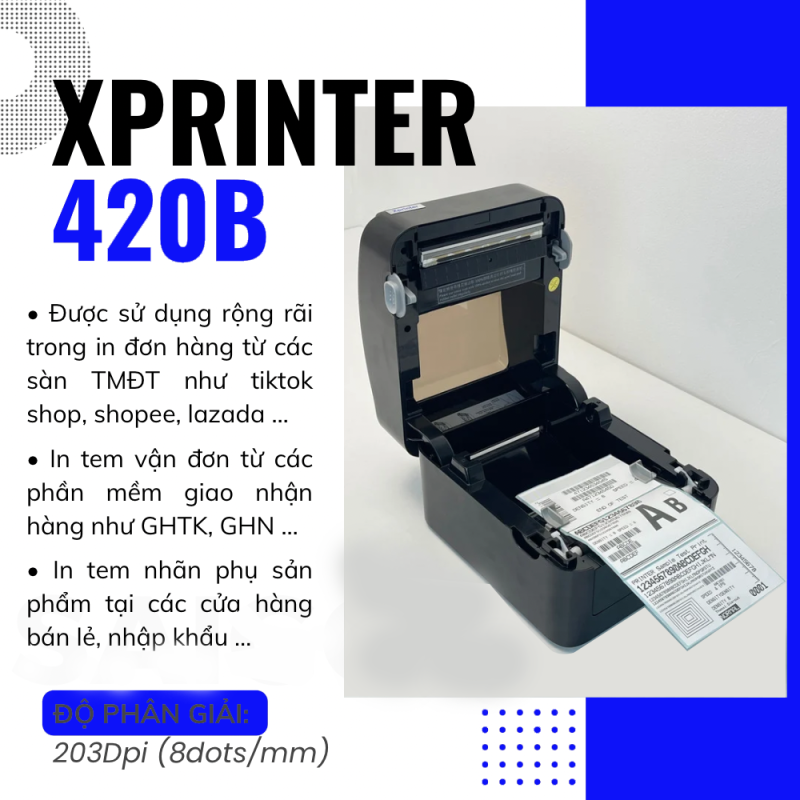 Máy in mã vạch Xprinter Xp-420B