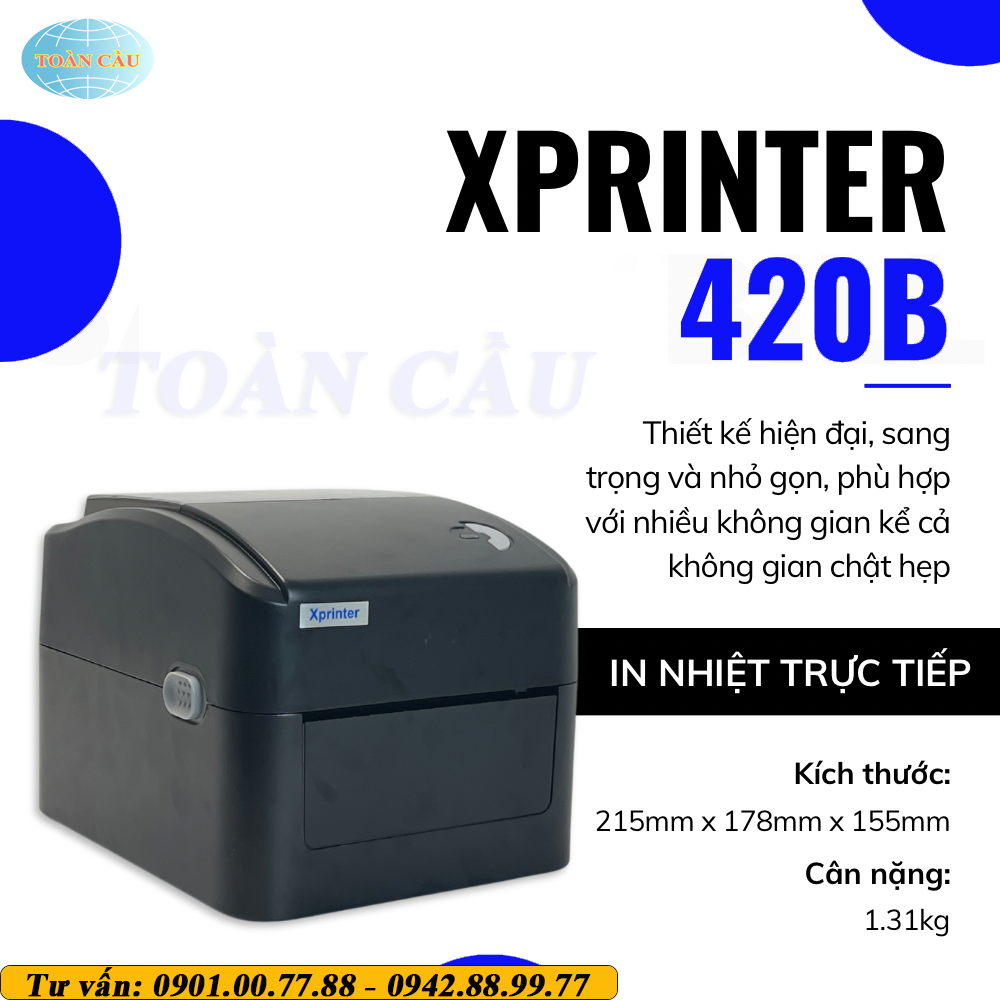 Máy in mã vạch Xprinter Xp-420B