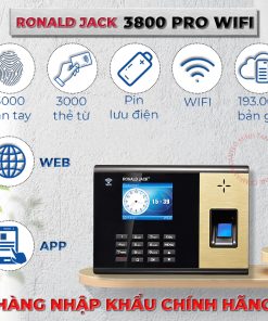 Máy chấm công vân tay 3800 Pro Wifi là giải pháp tuyệt vời cho doanh nghiệp đang tìm kiếm một thiết bị chấm công chuyên nghiệp