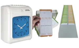 Máy chấm công TM - LY268 là dòng máy in thẻ giấy chuyên dụng, phù hợp cho doanh nghiệp có quy mô từ 50 đến 200 nhân viên. Với khả năng in 6 cột giờ mỗi ngày, hỗ trợ ba ca làm việc và chấm công tăng ca, máy là lựa chọn lý tưởng cho nhà máy, công xưởng, văn phòng và cửa hàng bán lẻ. Máy sử dụng cơ chế in kim hai màu đỏ – đen, cho phép phân biệt rõ ràng giữa thời gian đi trễ, về sớm và giờ làm chuẩn. Ngoài ra, thiết kế nhỏ gọn, bền bỉ và dễ sử dụng giúp TM - LY268 trở thành công cụ quản lý thời gian hiệu quả cho doanh nghiệp. 