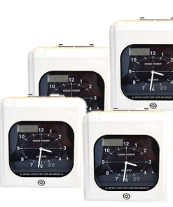 Máy Chấm Công Kings Power KP670A in kim 6 cột, hoạt động bền bỉ 24h, pin lưu điện, in đỏ/đen phân biệt giờ giấc rõ ràng. Phù hợp nhà máy đông công nhân!