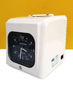 Máy Chấm Công Kings Power KP670A in kim 6 cột, hoạt động bền bỉ 24h, pin lưu điện, in đỏ/đen phân biệt giờ giấc rõ ràng. Phù hợp nhà máy đông công nhân!