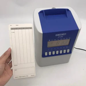 máy chấm công SEIKO Z120, máy chấm công giấy, máy chấm công 3 ca, SEIKO Z120, máy chấm công Thái Lan